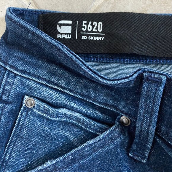 G-Star Raw Men's Jeans, Brand New (without tags), 3D Skinny 5620, W33 L34 - Picture 4 of 5